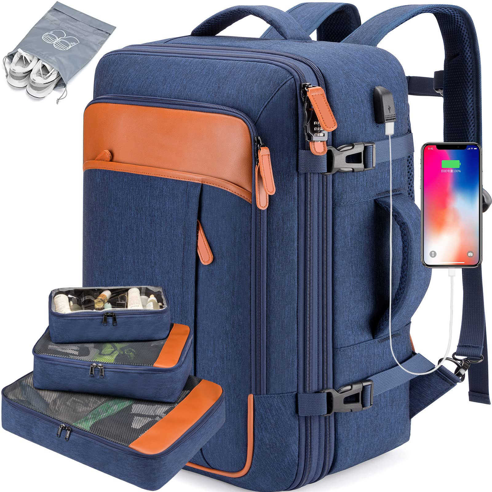 Mens Large Business Laptop Backpack Luxury Multi Functional Computer Bookbag Leisure Travel Handbag Bagpack 241223