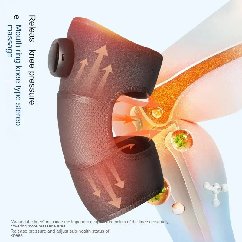 Heating and Vibration Massager Thermal Knee Massager Electric Leg Joint Deep Tissue Heating Knee Protection For Home Massage 241223
