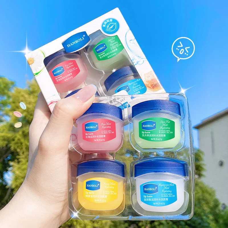 Christmas lipstick moisturizing lipstick basic moisturizing cream natural plant anti crack lip skin care lipstick set gift boxW241223