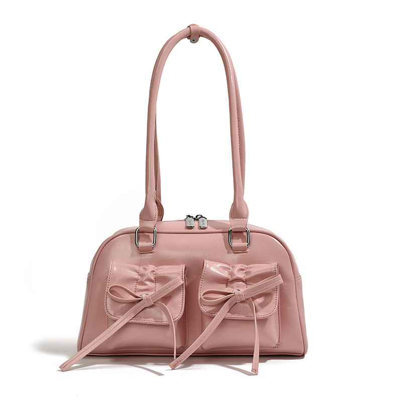 Fashion Designer Women s Handbag 2025 New Single Shoulder Women s Flip Square Simple Versatile Black Crossbody Bag Bow Underarm Bag Outdoor Leisure St