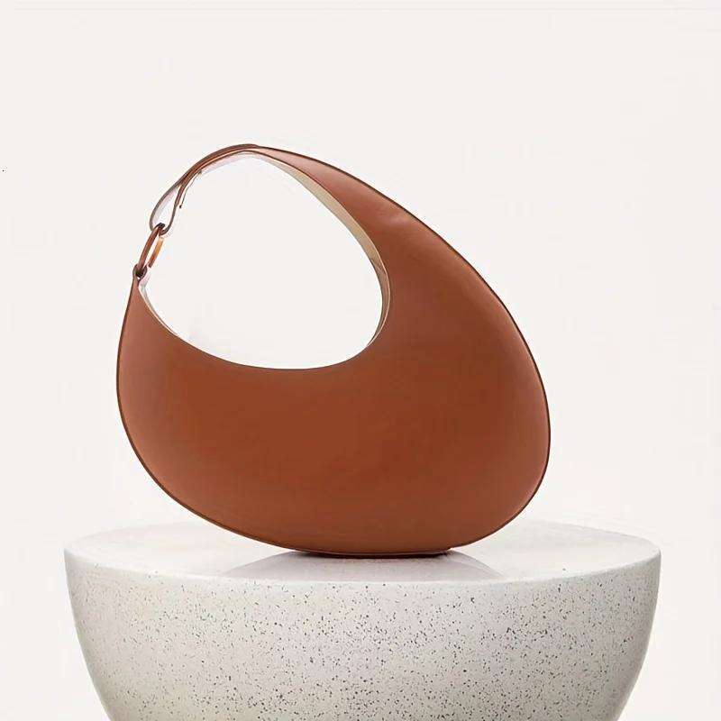 Women's Bags Handbag Niche Design Oval Shoulder Minimalist Hobo Bag For Women Stylish Solid Color Handbag Shopping