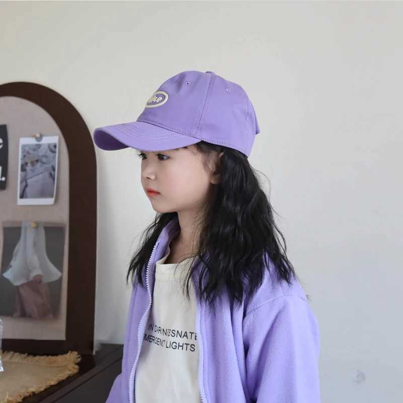 Caps Hats Summer Quick Dry Baseball Cap Korean Childrens Letter Peaked Hat 2-8 Year Old Boys and Girls Candy Colors Duck Tongue Hat Sports Sunshine Su