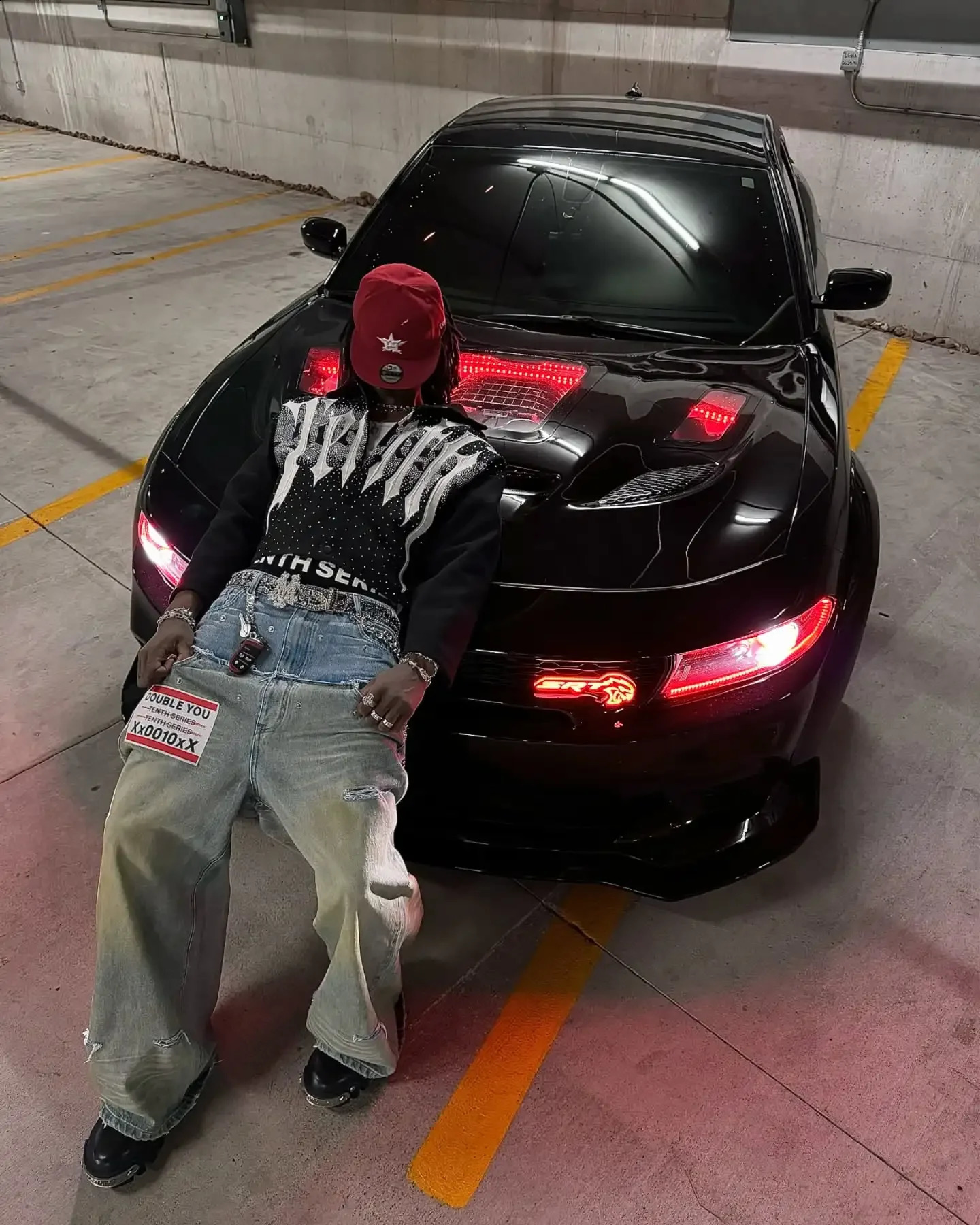 American Retro Double Stitching Washed Baggy Jeans Mens Y2K Harajuku Hip-Hop Gothic Casual Joker Wide Trousers Street Wear 241223