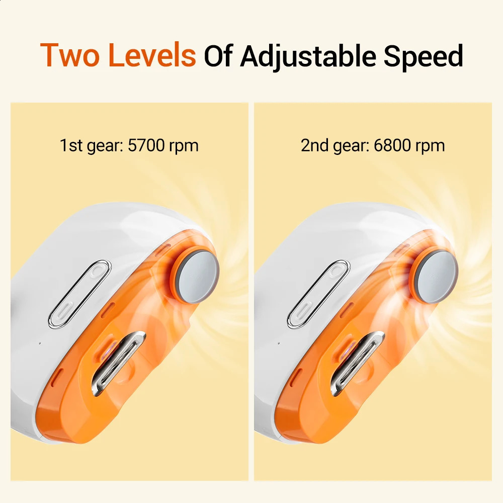 2in1 Electric Nail Clipper Nail Polishing USB Rechargeable Nail Trimmer Automatic Nail Cutter For Baby Adult Nail Scissors 241223