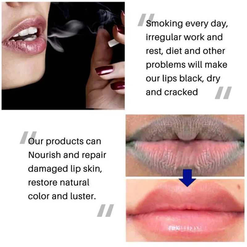 Lipstick whitening removing dark lip color moisturizing exfoliating cleaning reducing lip line cosmetic lipstickW241223