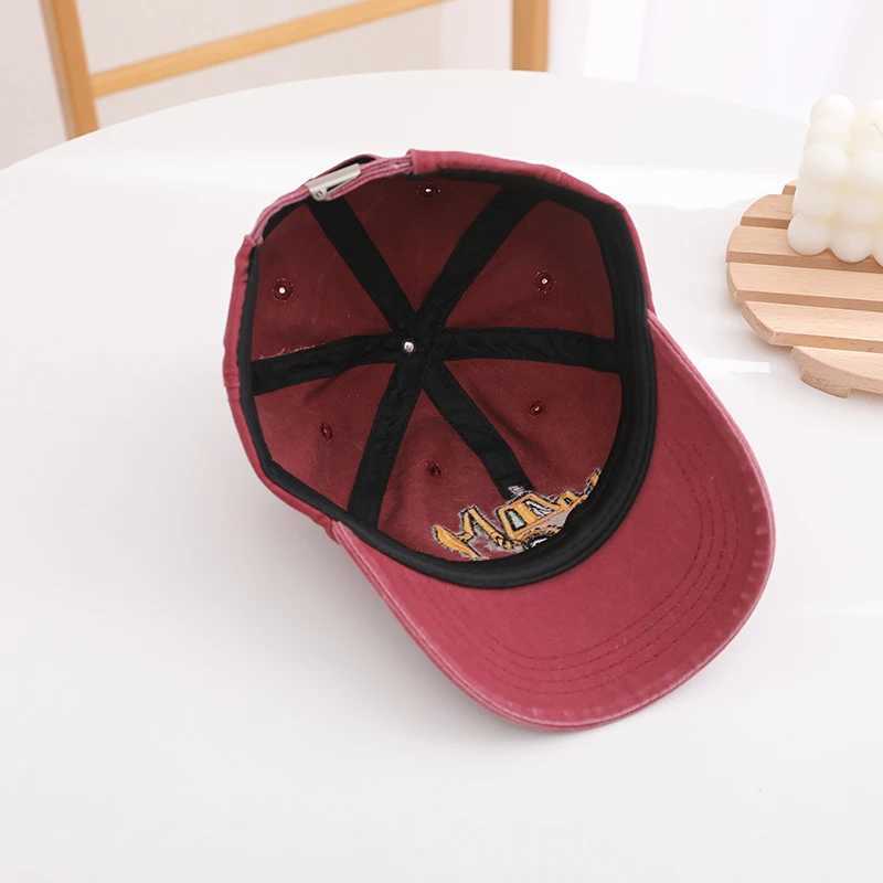 Caps Hats School Childrens Baseball Hat Bulldozer Excavator Embroidery Boys Outdoor Summer Childrens Hat 2-8 Year Baby Sports Hat H241223