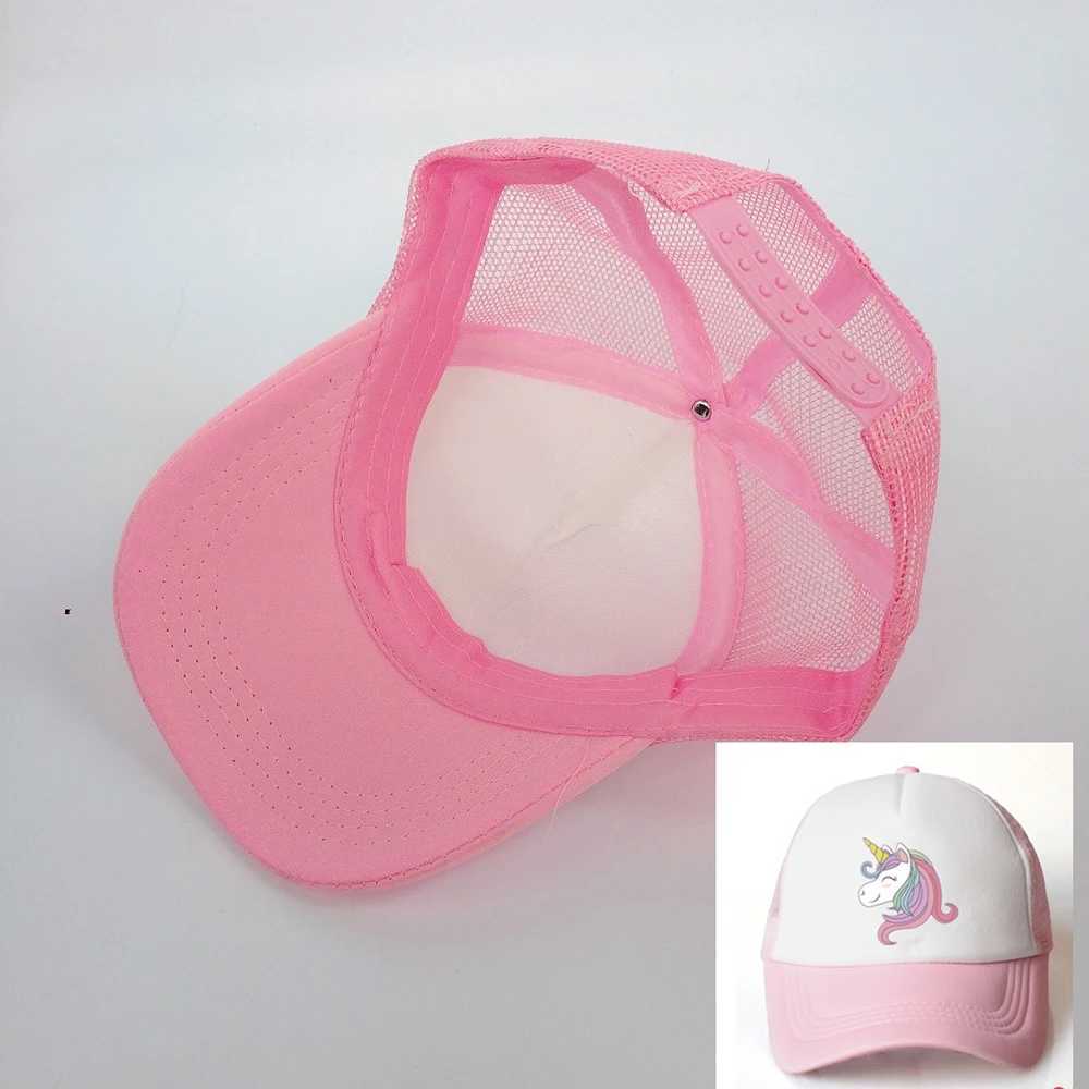 Caps Hats Baby Hat Accessories Pink Baseball Hat Summer Sun Truck Hat Outdoor Childrens Mesh Hat 3-8 Years Old H241223