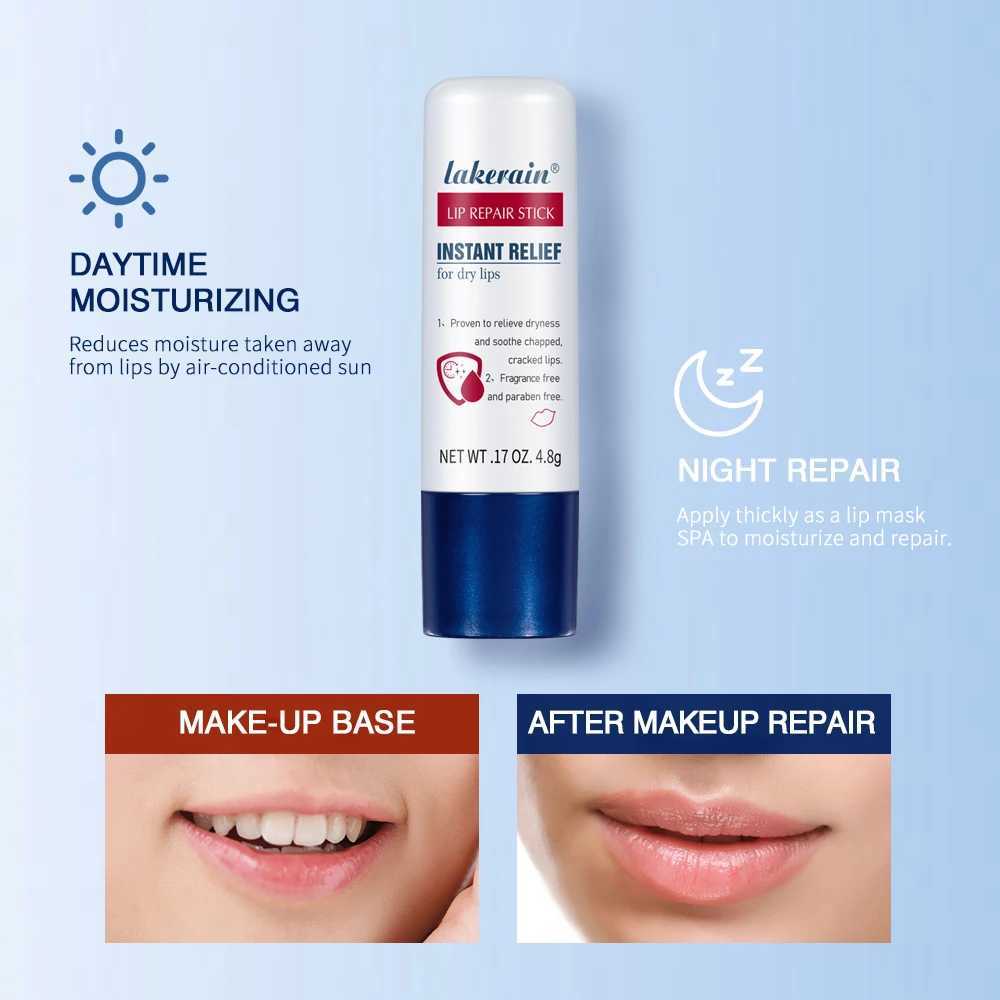 2pcs/Lot Moisturizing Lip Repair Stick Instant Relief For Dry Lips Lip Balm Paraben Free Lip Care Product Lipstick Base CreamXJ241223