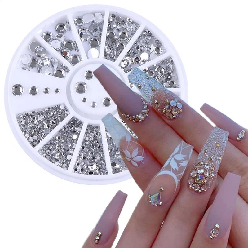 Mixed Color Nail Rhinestones Stones AB Color Rhinestone Irregular Beads Nail Gems For Nails Art Decorations Crystals Accessories 241223