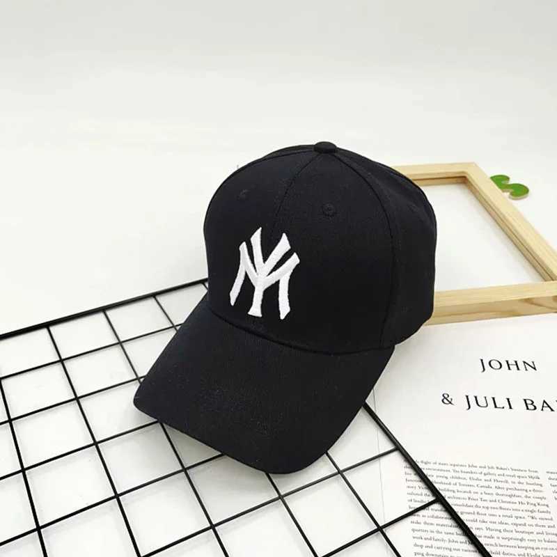 Caps Hats Spring and summer childrens embroidered outdoor casual sun baseball cap boys and girls cotton breathable solid color adjustable cap H241223