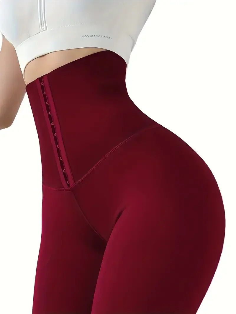 High Waist Skinny Fitness Solid Legging Butt Lifting Tummy Control Sexy Leggings Womens Clothing Sports 241217