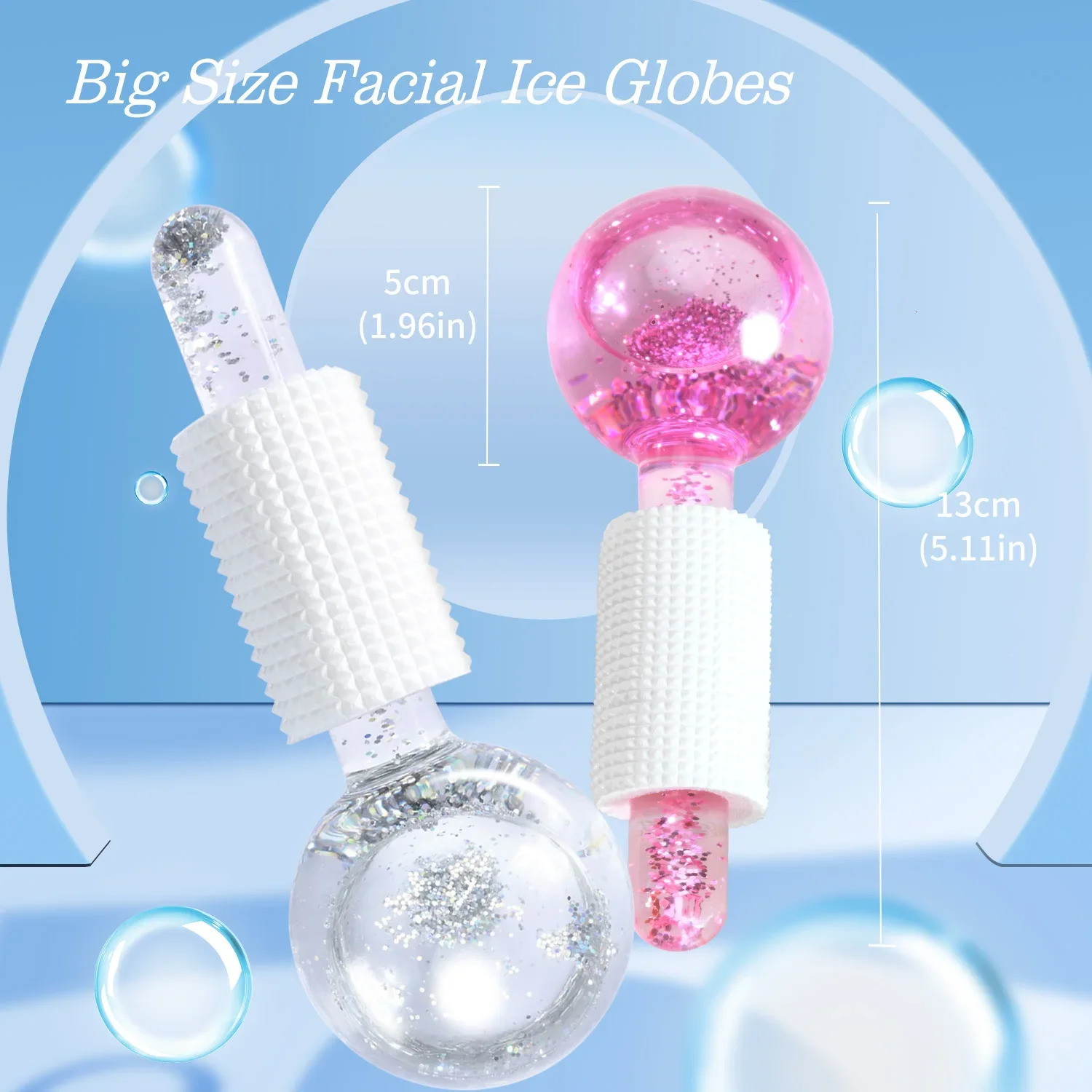 exquisite ice hockey Beauty Salon Crystal Energy Ball Face care Womens massage glass ball Korean wave beauty 241213