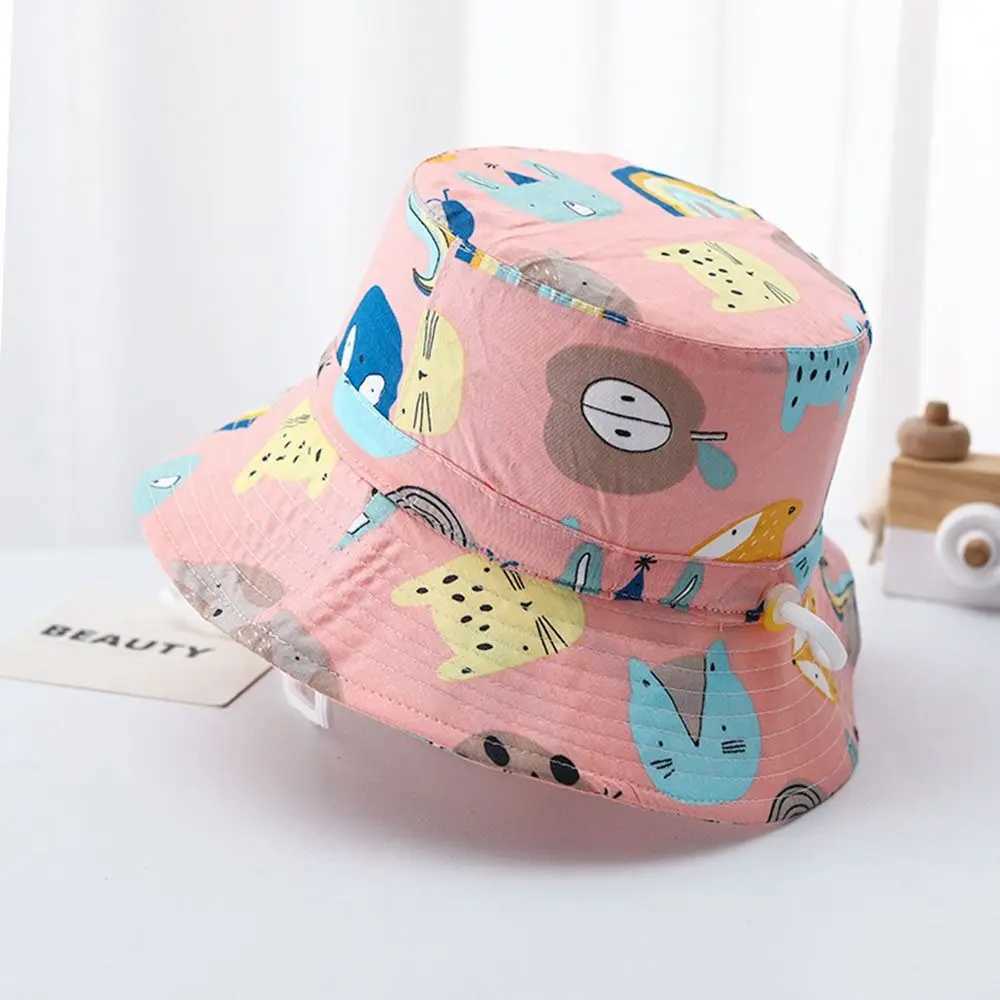 Caps Hats Baby Cute Boys and Girls Wide Brim Fishermans Hat UV Protective Childrens Panama Hat Sun Hat H241223