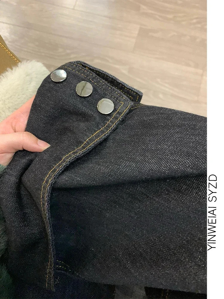 Black High Waist Women Jeans Hip-hop Fashion Vintage Streetwear Y2K Wide Leg Jean Female Trouser Baggy Gradient Denim Pants 241223