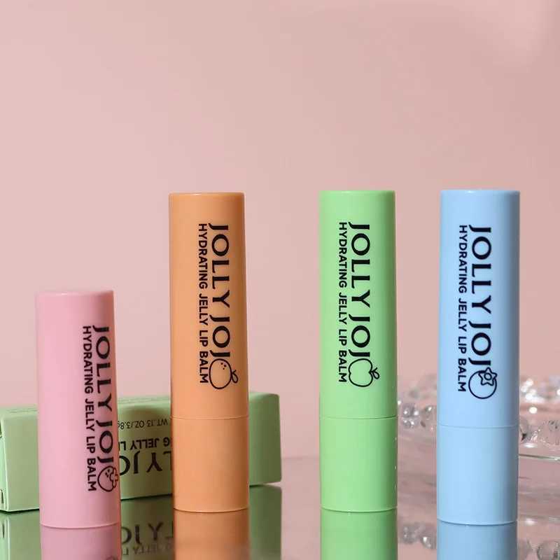 JOLLY JOJO Four-Color Jelly Lip Balm Moisturizes and Moisturizes Lips Tinted Lip Balm Lipstick MakeupXJ241223