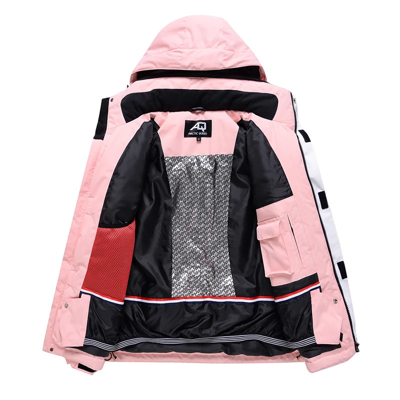 Winter mens spliced ski jacket warm and thick ski pants waterproof alpine ski suit 241220 - view 4