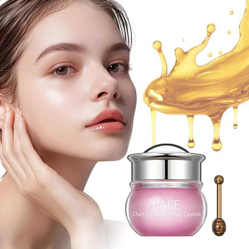 Cherry Blossom Honey Lip Balm Moisturizing Anti-Wrinkle Fade Lip Lines Anti-crack Jelly Lip Balm Lip Natural Skin Care ProductsXJ241223
