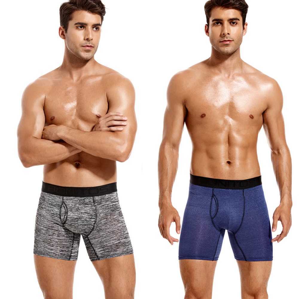 5 pieces of front opening boxer polyester mens underwear sexy mens underwear gift mens boxer shorts Kaleken W241223