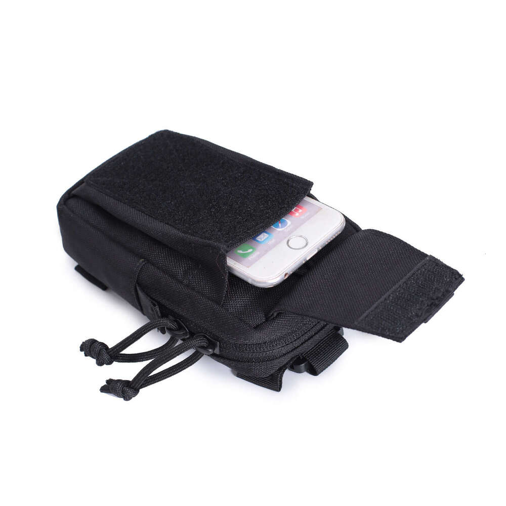 Outdoor tactical mobile phone card walkie talkie compass double shoulder accessory bag, miscellaneous bag