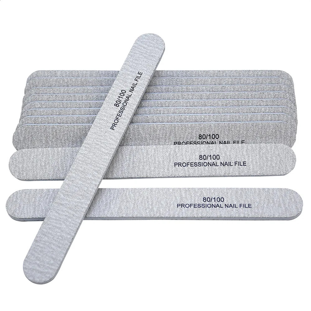 50 Pcs Nail File 100/180 Grit Emery Boards for Nails Double Sides Washable Nail Files Kit 241223