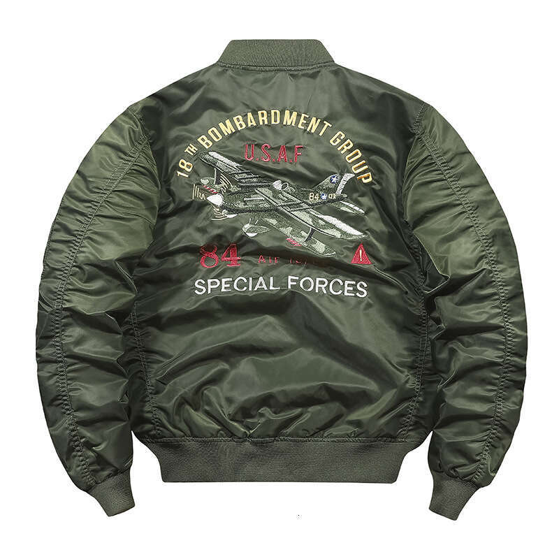 Tough Guy New Autumn and Winter Air Force MA1 Pilot Men's Embroidered Baseball uniform Oversized Jacket