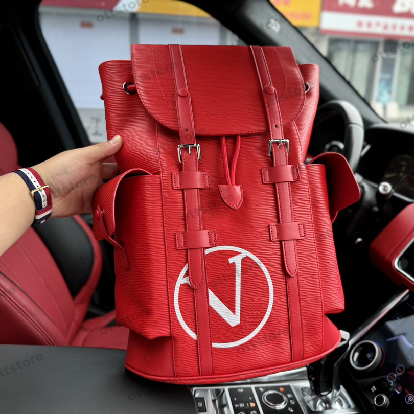 Designer Backpack Luxury Retro Schoolbag Backpacks Travel Bags Vintage Rucksacks Womens Mens Red Drawstring Knapsack Drawstring Tote Bag Shoulders Bag Back Pack