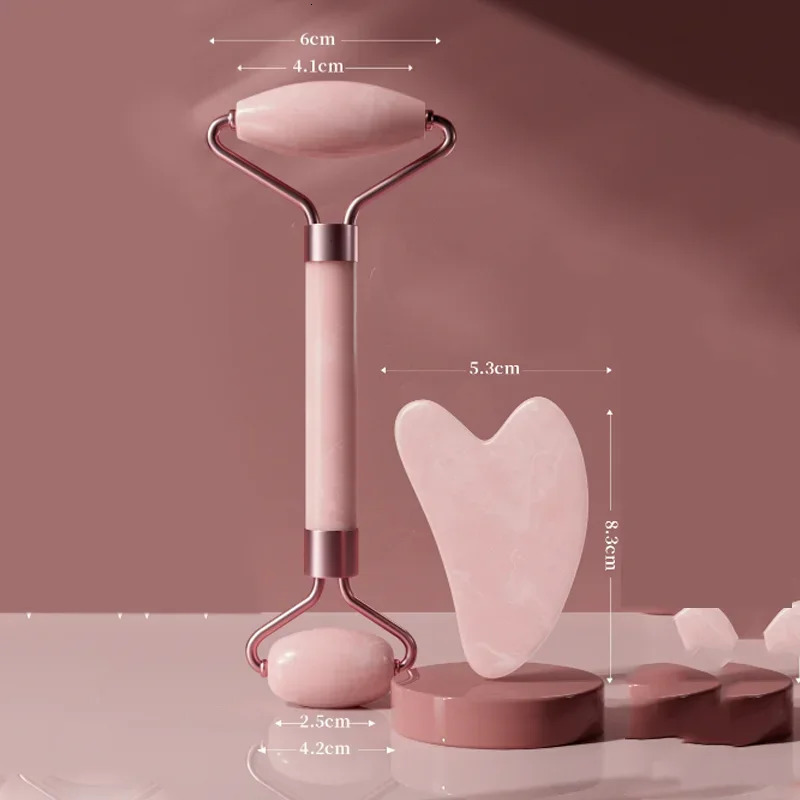 Scraping Roller Massager Massage Soothing Neck and Leg Tools Beauty Health Skin Care Set Jade 241213