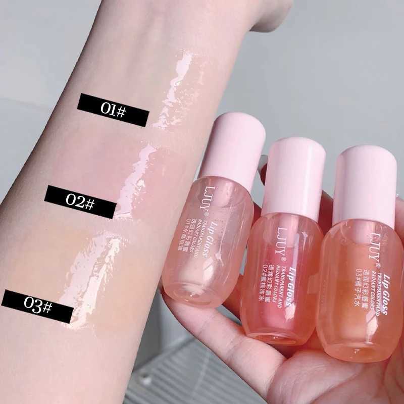 Orange Soda Lipgloss Clear Crystal Moisturizing Lips Beauty Treatment Peach Jelly Lip Oil Transparent Fade Lip Lines Lip BalmXJ241223