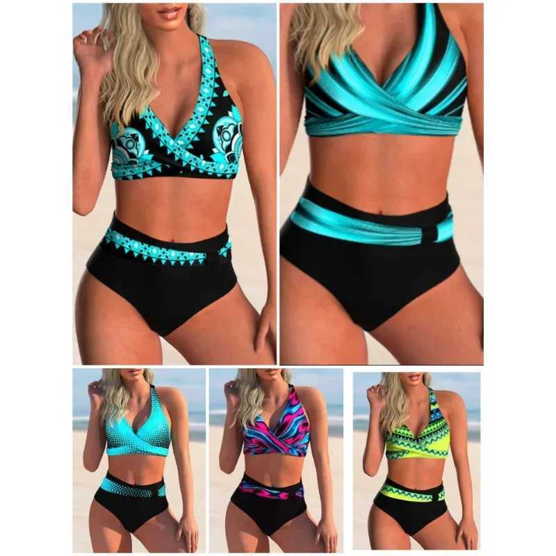 Push Up Bikinis 2024 Swimsuit Women High Waist Swimwear Female Bathing Swimming Swim Suit Bathers Beachwear LadiesXJ241223