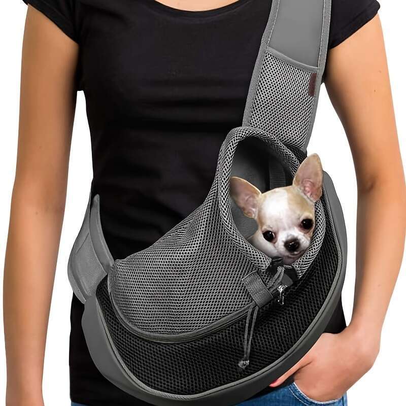 MeshVentilated Pet Carrier Backpack Lightweight Ergonomic Design for Cats & Dogs - Portable Crossbody Travel Bag