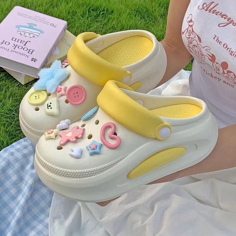 2025 free shipping new for womens pink rose red yellow brown Multiple styles of height increasing anti slip thick soled beach slippers