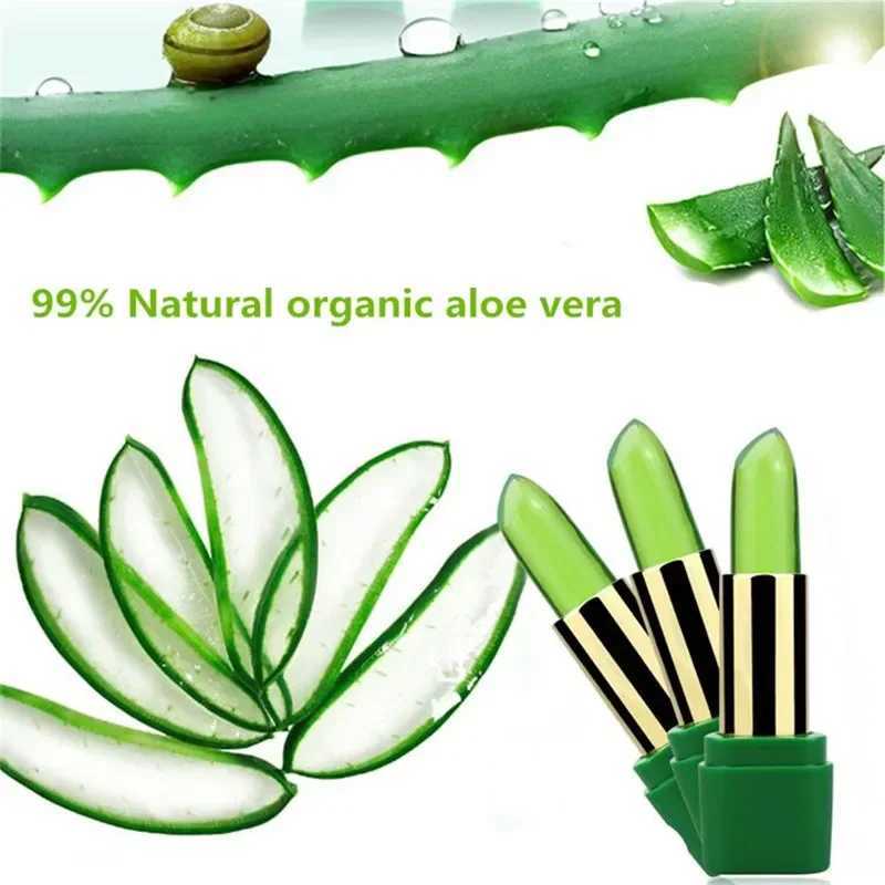 New Batom 99% ALOE VERA Natural Temperature Change Color Jelly lipstick Long lasting Moisture Nourishing lipstickW241223