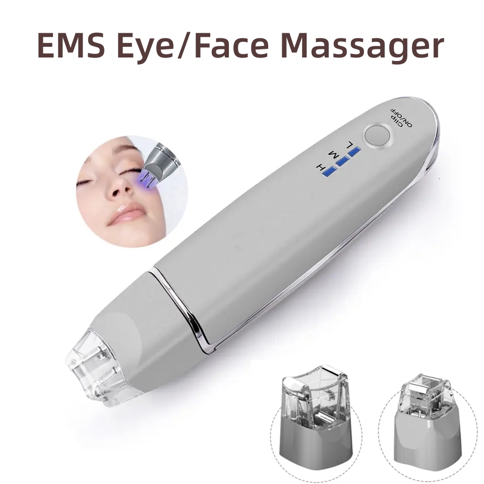2023 New 2 In 1 EMS Face Vibration Massager Portable Electric Dark Circle Removal Anti-Ageing Eye Wrinkle Beauty Care Tool
