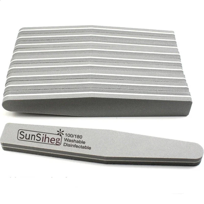 5pcs 100/180 Nail Buffer Double-sided Rubbing Strip For Manicure Nail Art Tools Washable Grinding Sanding Polishing Nails Files 241223