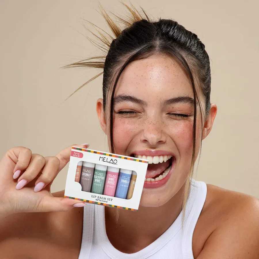 Melao lipstick set aloe extra virgin olive oil Beeswax Essential oil lipstick variety bag certified organicW241223