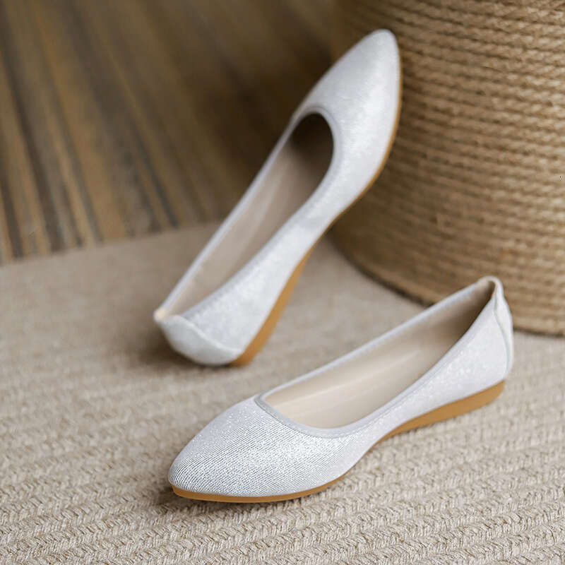 Single Shoe Women's 2023 New Autumn Style Fashionable And Versatile French Fairy Temperament Internet Famous Pointed Soft Soled Flat Shoes