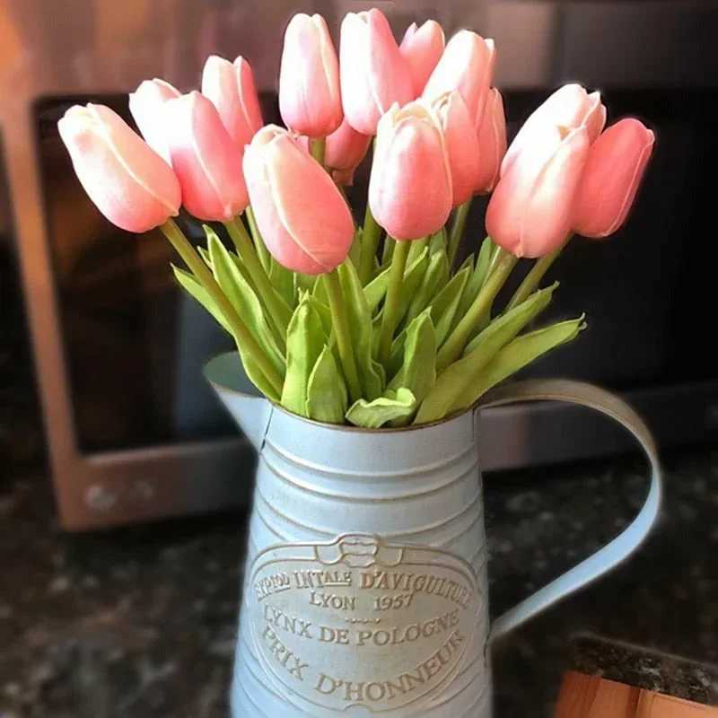 5 pieces of 35CM artificial tulip bouquet for home garden decoration used for wedding celebration decoration Mothers Day gift bouquet M241223