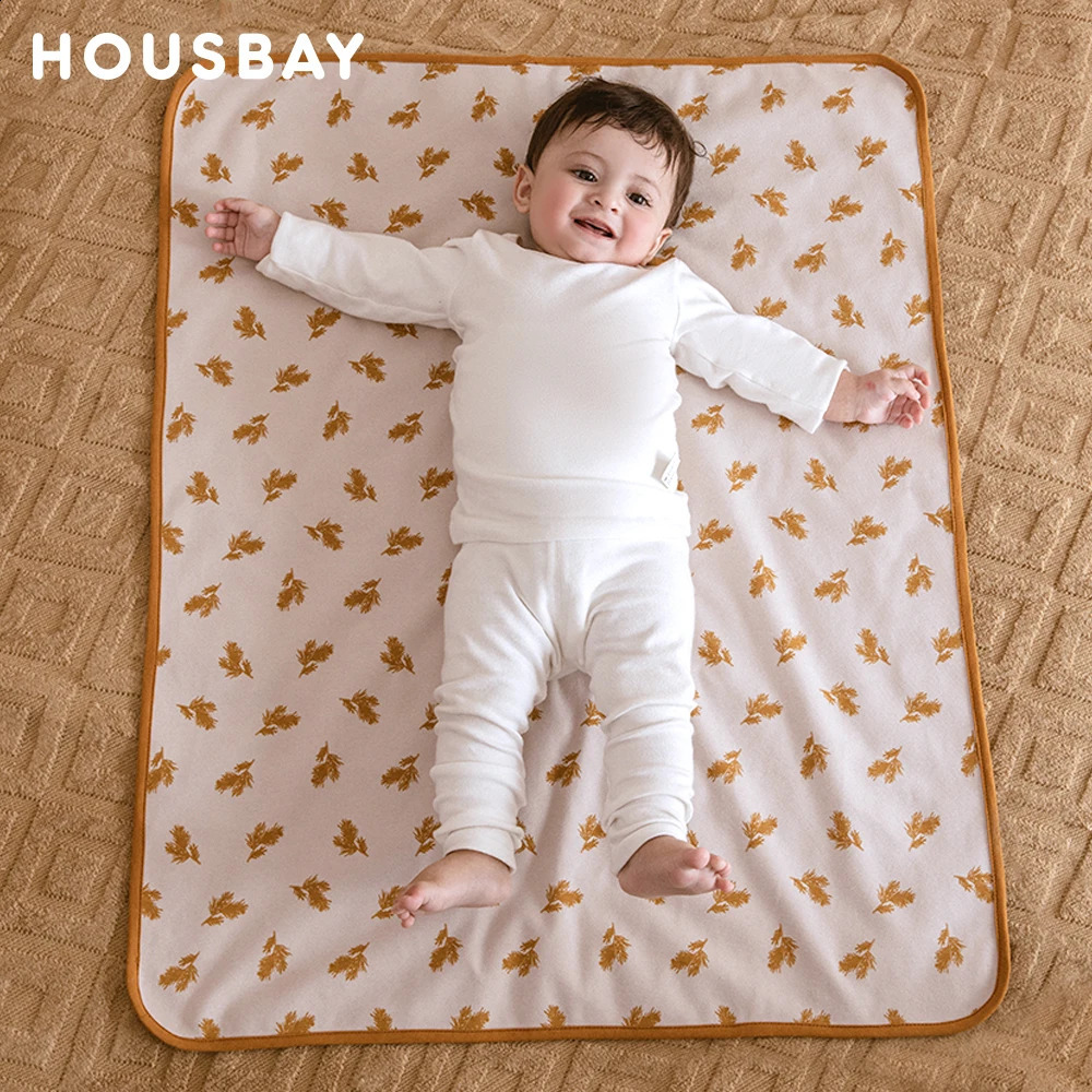 Baby Changing Mat 70*90Cm Waterproof Absorbent Diaper Changing Pad Crib Nappy Pad Portable Foldable ChildrenS Mat For Travel 241223