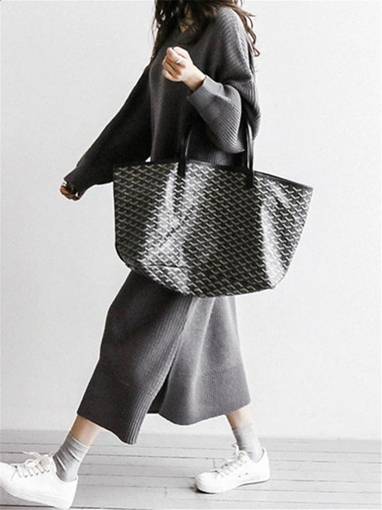 REALEFT Autumn Winter Oversize Womens Knitted Dresses ONeck Side Split Loose Long Sleeve Sweater Dress Female 241218