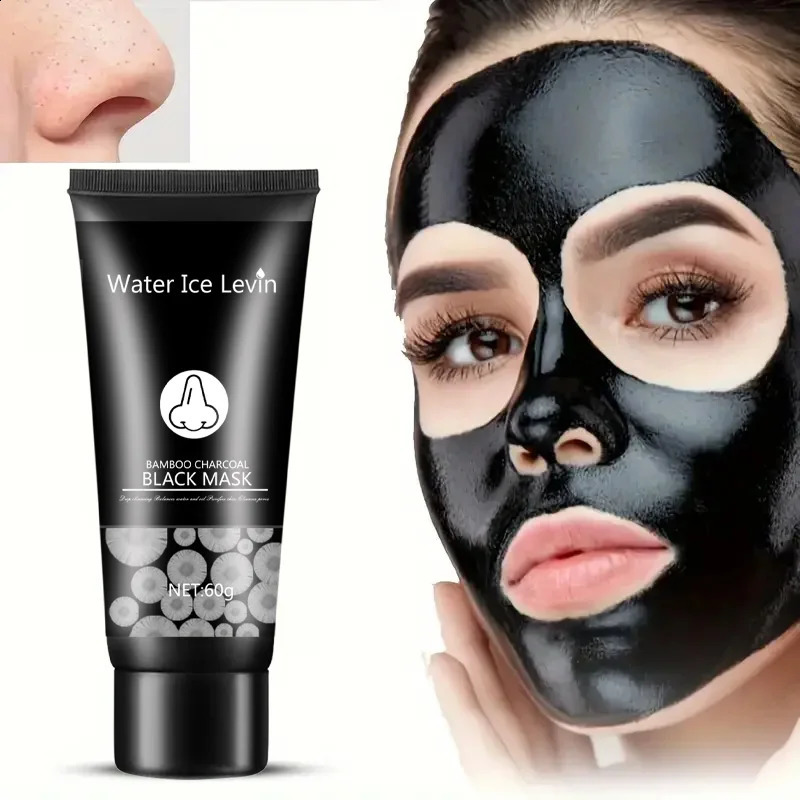 Bamboo Charcoal Mask Blackhead r Deep Facial Masks Deep Cleansing Purifying Peel Off Black Nud Shills Face Care Black Mask 241223