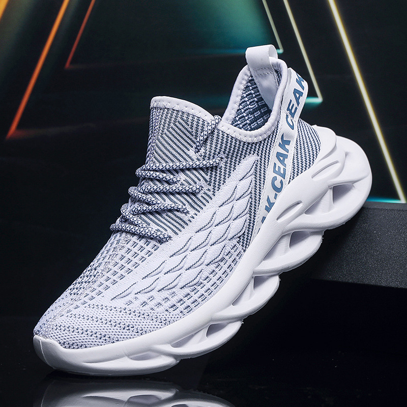 Running Shoes for Women Men Black White Brown Thick Sole Wear-resistant Mesh Walking Shoes
