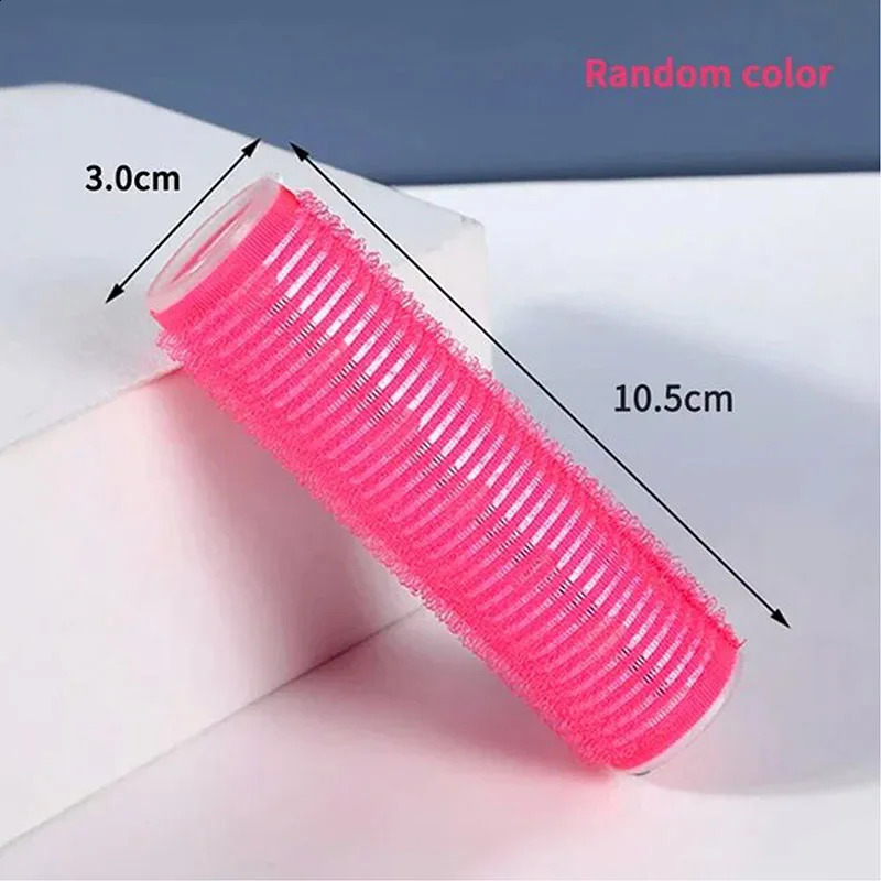 6Pcs Randomly Color Aluminum Core Long Hair Curler Bang Roller Korean Self Grip Jumbo 241220