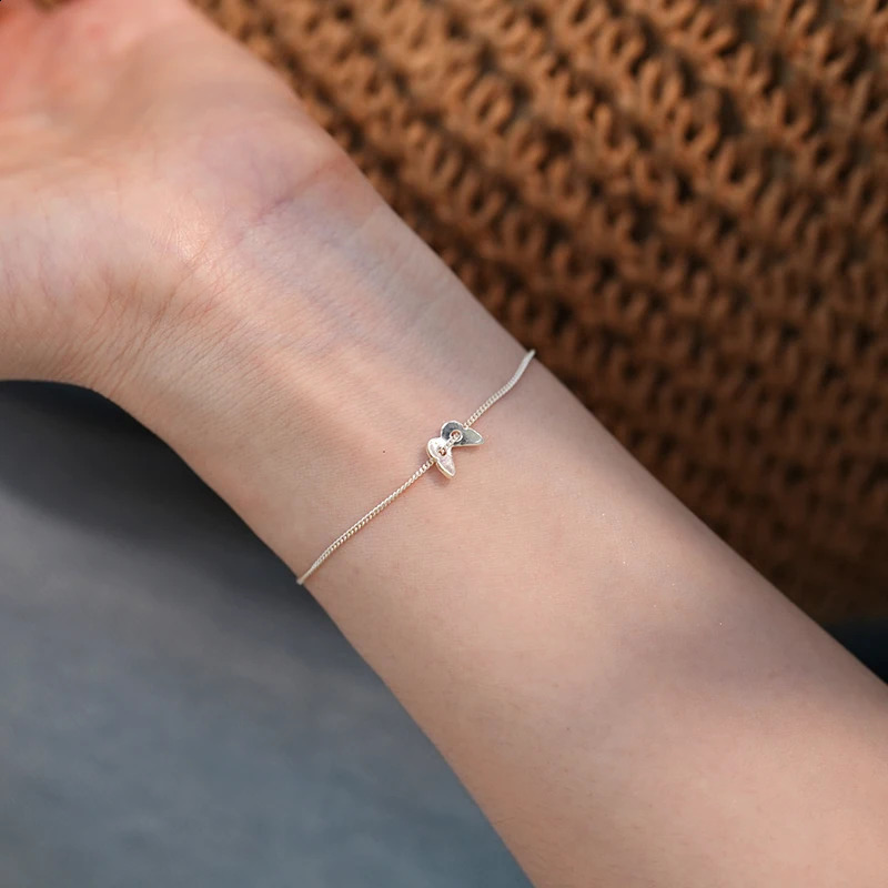 ASHIQI Natural Freshwater Pearl Butterfly Bracelet 925 Sterling Silver Fashion Jewelry for Women 241220