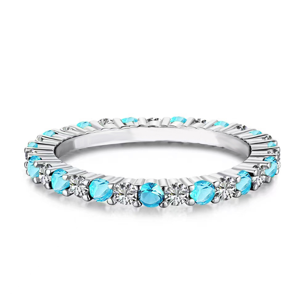 2025 Drop Ship Sweet Cute Wedding Rings Simple Fashion Jewelry 925 Sterling Silver Single Round Cut Emerald Party Elegant Women Engagement Band Ring G
