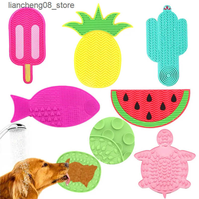 Dog Bowls Dishes for pets weighing less than kilograms Mat Cats Slow Food Bowls Suction Cup Food Silicone Lickproduct small L240910