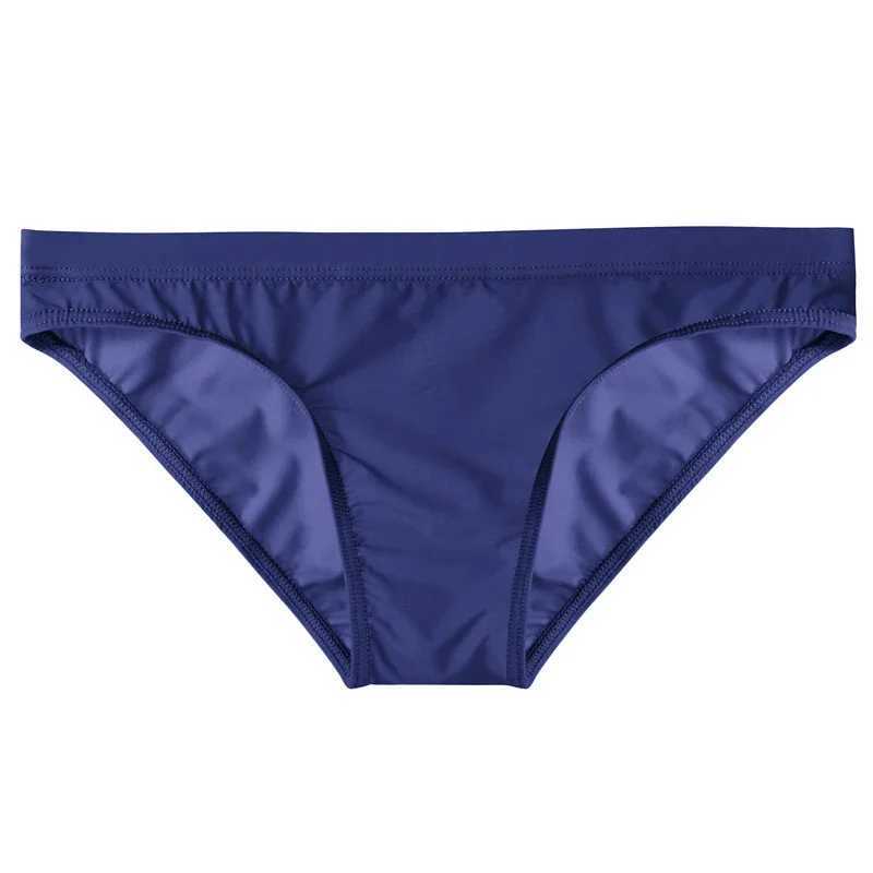 Mens sexy ice silk fabric low waist transparent bikini underwear ultra-thin soft underwear elastic breathable thong W241223