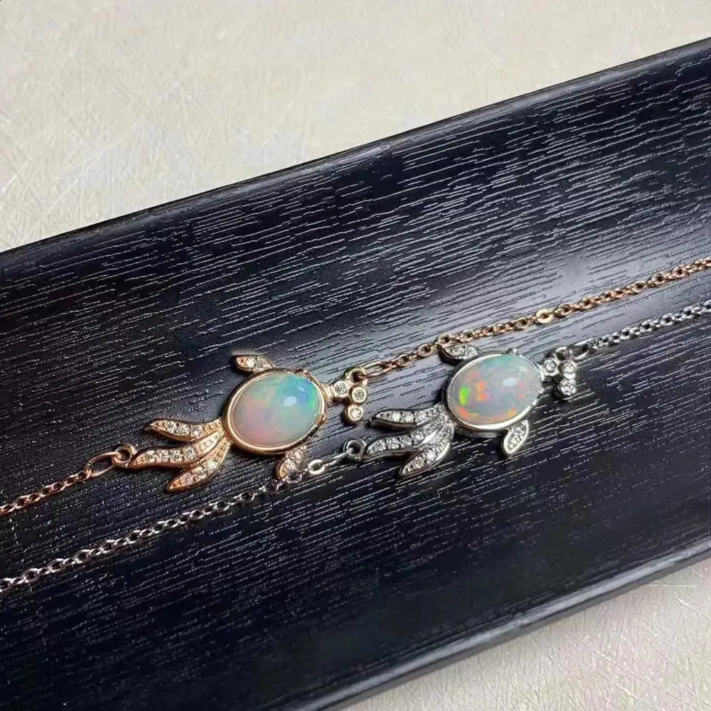 Opal Bracelet 925 sterling silver Fine jewelry Natural And Real Opal Bracelet 241220