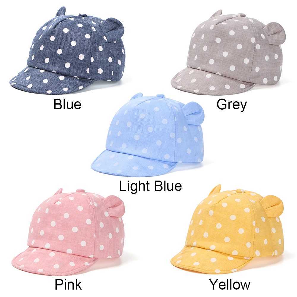 Caps Hats Baby casual baseball cap 6-24 months spring summer autumn bunny ear hat beach hat Panama hat outdoor childrens sun hat H241223