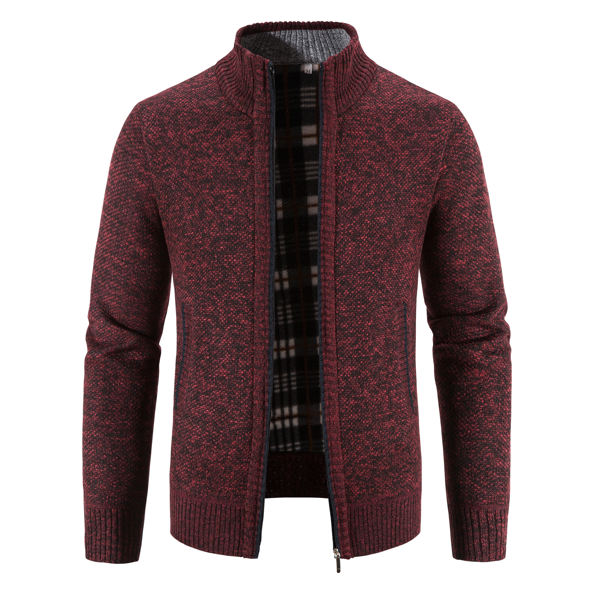 Men Sweater Jacket Winter Autumn Cold Coat Fleece Zipper Cardigan Soft Jumpers Turtleneck Warm Y2K High Quality Outerwear