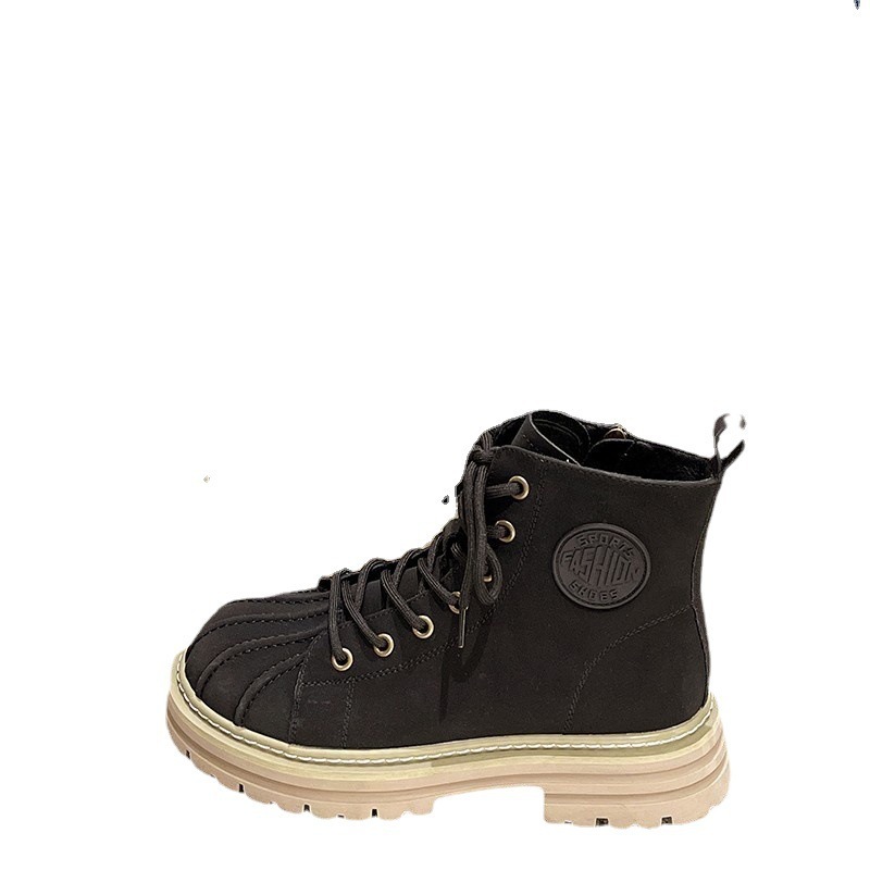 Martin Ddmywed Leather For Women Autumn And Winter New Items Internet Famous Big Yellow British Style Comfortable Short Boots Chinese Brand Shoes F Dd
